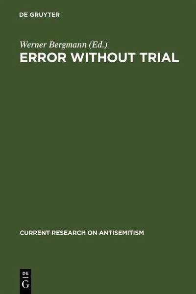 Error Without Trial (eBook, PDF) Error Without Trial (eBook, PDF)