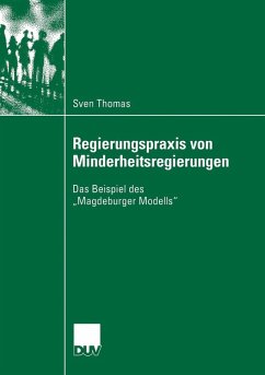 Cover Regierungspraxis von Minderheitsregierungen (eBook, PDF)