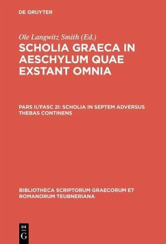 Cover Scholia in septem adversus Thebas continens (eBook, PDF)