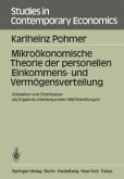 Mikroökonomische Theorie der personellen Einkommens- und Vermögensverteilung (eBook, PDF)