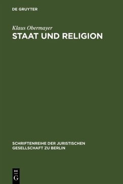 Staat und Religion (eBook, PDF) - Obermayer, Klaus