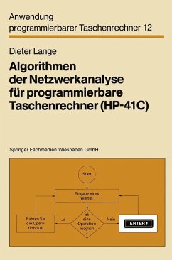 Algorithmen der Netzwerkanalyse für programmierbare Taschenrechner (HP-41C) (eBook, PDF) - Lange, Dieter