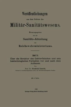 Über die Struktur des Gefrierfleisches und sein bakteriologisches Verhalten vor und nach dem Auftauen (eBook, PDF) - Konrich, Friedrich