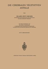 Cover Die Cerebralen Vegetativen Anfälle (eBook, PDF)