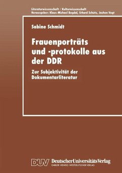 Cover Frauenporträts und -protokolle aus der DDR (eBook, PDF)