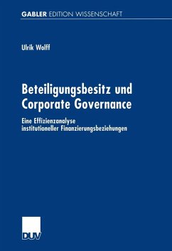 Beteiligungsbesitz und Corporate Governance (eBook, PDF) - Wolff, Ulrik
