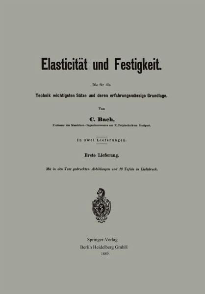 Elasticität und Festigkeit (eBook, PDF) Elasticität und Festigkeit (eBook, PDF)