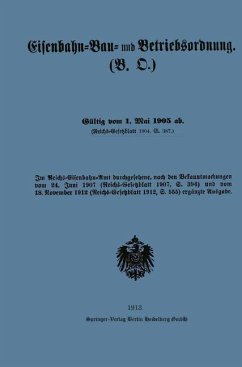 Eisenbahn-Bau- und Betriebsordnung (eBook, PDF) - Springer, Julius