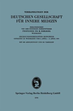 Verhandlungen der Deutschen Gesellschaft für Innere Medizin (eBook, PDF) - Schlegel, B.