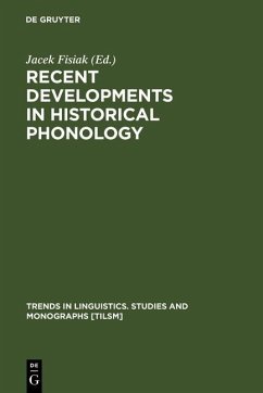 Cover Recent Developments in Historical Phonology (eBook, PDF)