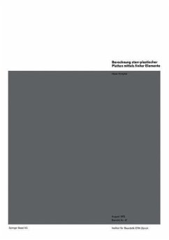 Berechnung starr-plastischer Platten mittels finiter Elemente (eBook, PDF) - Knöpfel, H.