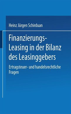 Cover Finanzierungs-Leasing in der Bilanz des Leasinggebers (eBook, PDF)