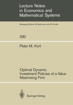 Cover Optimal Dynamic Investment Policies of a Value Maximizing Firm (eBook, PDF)