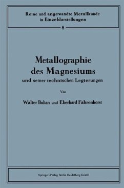 Cover Metallographie des Magnesiums und seiner technischen Legierungen (eBook, PDF)