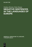 Negative Sentences in the Languages of Europe (eBook, PDF)