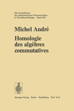 Cover Homologie des algebres commutatives (eBook, PDF)