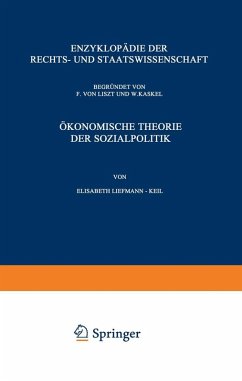 Cover Ökonomische Theorie der Sozialpolitik (eBook, PDF)