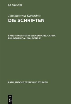 Institutio elementaris. Capita philosophica (Dialectica) (eBook, PDF)