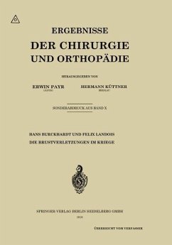 Cover Die Brustverletzungen im Kriege (eBook, PDF)