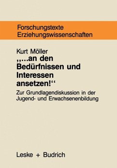 Cover ... an den Bedürfnissen und Interessen ansetzen (eBook, PDF)