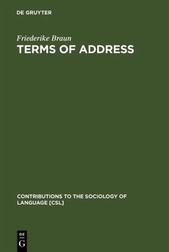 Terms of Address (eBook, PDF) - Braun, Friederike