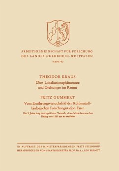 Cover Über Lokalisationsphänomene und Ordnungen im Raume / Vom Ernährungsversuchsfeld der Kohlenstoffbiologischen Forschungsstation Essen (eBook, PDF)