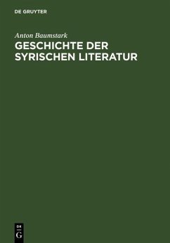 Cover Geschichte der syrischen Literatur (eBook, PDF)