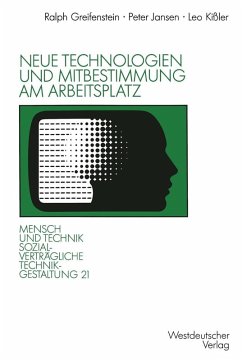 Cover Neue Technologien und Mitbestimmung am Arbeitsplatz (eBook, PDF)