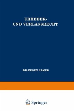 Urheber- und Verlagsrecht (eBook, PDF) - Ulmer, Eugen