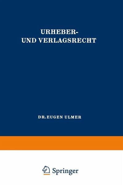 Urheber- und Verlagsrecht (eBook, PDF)