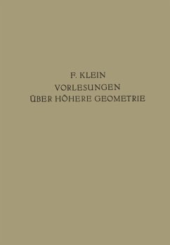Cover Vorlesungen Über Höhere Geometrie (eBook, PDF)