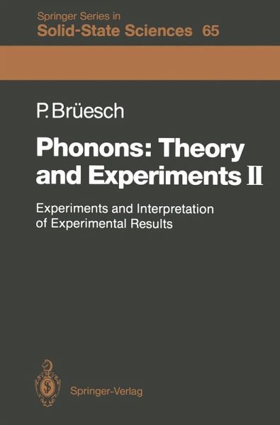 Phonons: Theory and Experiments II (eBook, PDF)