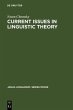 Current Issues in Linguistic Theory... - Bild 1