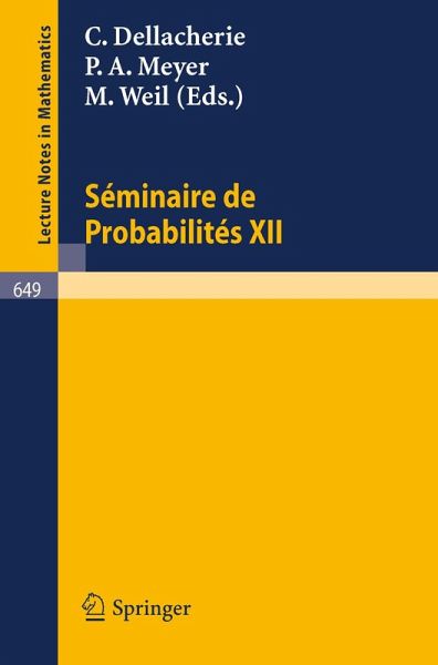 Séminaire de Probabilités XII (eBook, PDF) Séminaire de Probabilités XII (eBook, PDF)