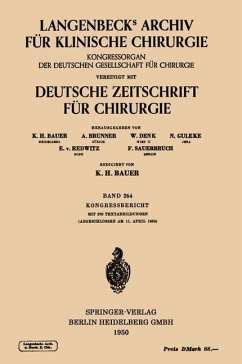 Verhandlungen der Deutschen Gesellschaft für Chirurgie (eBook, PDF)