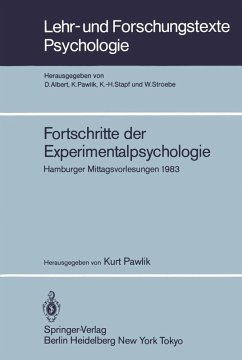 Fortschritte der Experimentalpsychologie (eBook, PDF)