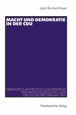 Macht und Demokratie in der CDU (eBook, PDF) - Reichart-Dreyer, Ingrid