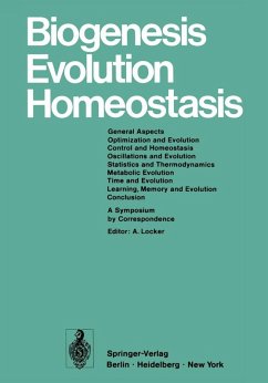 Cover Biogenesis Evolution Homeostasis (eBook, PDF)