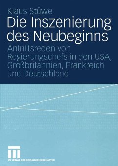 Die Inszenierung des Neubeginns (eBook, PDF) - Stüwe, Klaus