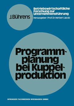 Cover Programmplanung bei Kuppelproduktion (eBook, PDF)