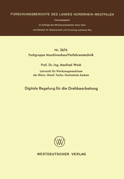 Digitale Regelung für die Drehbearbeitung (eBook, PDF) Digitale Regelung für die Drehbearbeitung (eBook, PDF)