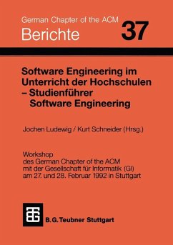 Software Engineering im Unterricht der Hochschulen SEUH '92 und Studienführer Software Engineering (eBook, PDF)