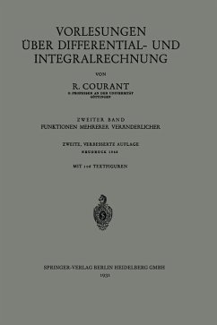 Vorlesungen über Differential- und Integralrechnung (eBook, PDF) - Courant, Richard