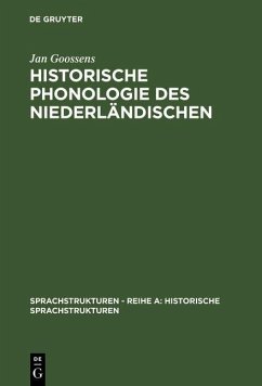Cover Historische Phonologie des Niederländischen (eBook, PDF)