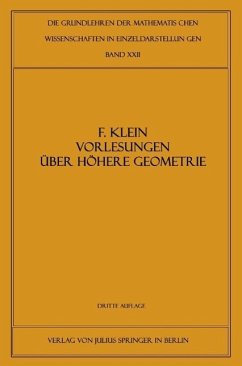 Cover Vorlesungen über Höhere Geometrie (eBook, PDF)