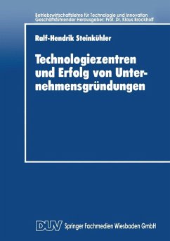 Cover Technologiezentren und Erfolg von Unternehmensgründungen (eBook, PDF)