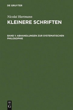 Abhandlungen zur systematischen Philosophie (eBook, PDF) - Hartmann, Nicolai