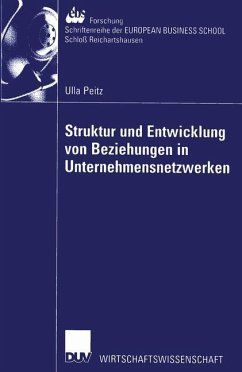 Cover Struktur und Entwicklung von Beziehungen in Unternehmensnetzwerken (eBook, PDF)