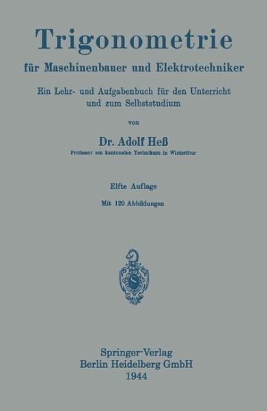 Trigonometrie für Maschinenbauer und Elektrotechniker (eBook, PDF)