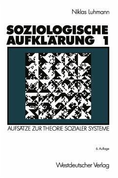 Soziologische Aufklärung 1 (eBook, PDF) - Luhmann, Niklas
